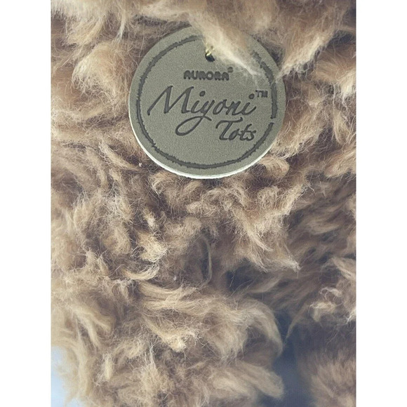 Miyoni Tots 8" Brown Plush Poodle Puppy Dog by Aurora - Picture 8 of 16